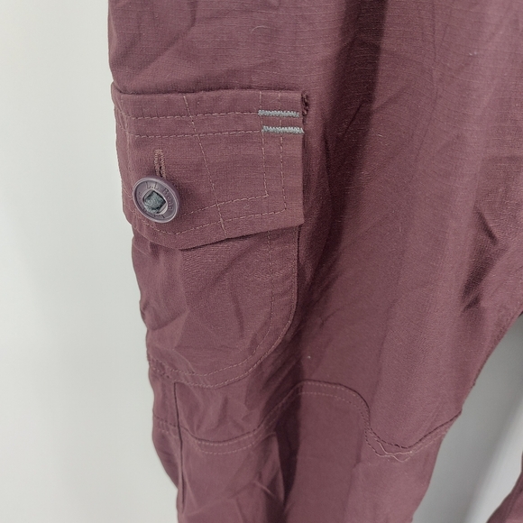 L.L Bean Women's Vista Camp Pants, Straight-Leg Burgandy Size XS - Picture 4 of 10